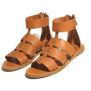Madewell Rowan Leather Gladiator Sandals- Sz 8